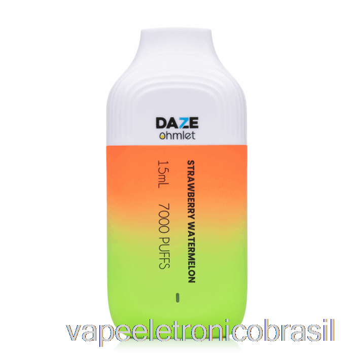 Vape Recarregável 7 Daze Ohmlet 7000 Descartável Morango Melancia